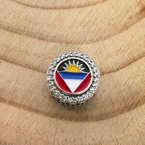 Pandora Antigua and Barbuda Exclusive Bead Charm, S925 Silver Jewelry